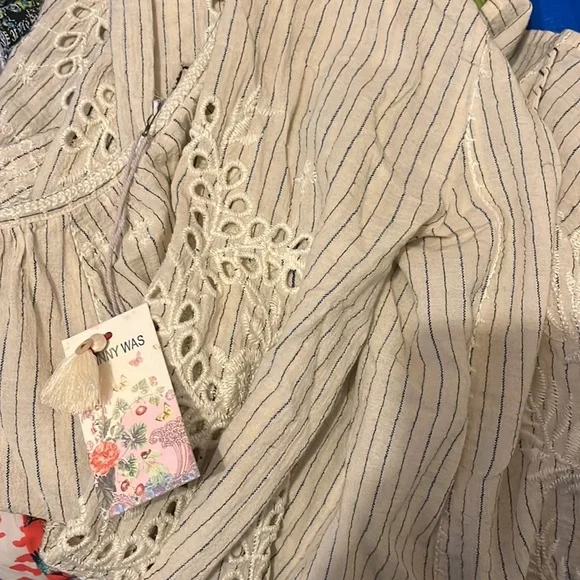 Johnny Was Ivory Marrakesh Embroidered Blouse - Picture 11 of 11